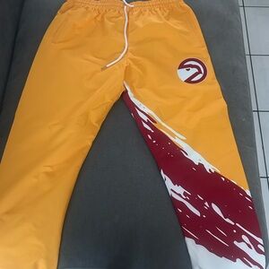 Mitchell & Ness Yellow and White Mesh pants